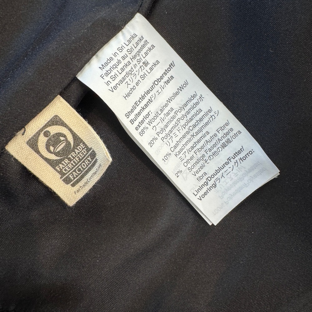 Madewell Estate Cocoon Coat Black Wool Blend In Insuluxe Fabric Peacoat Size XXS - Picture 4 of 13